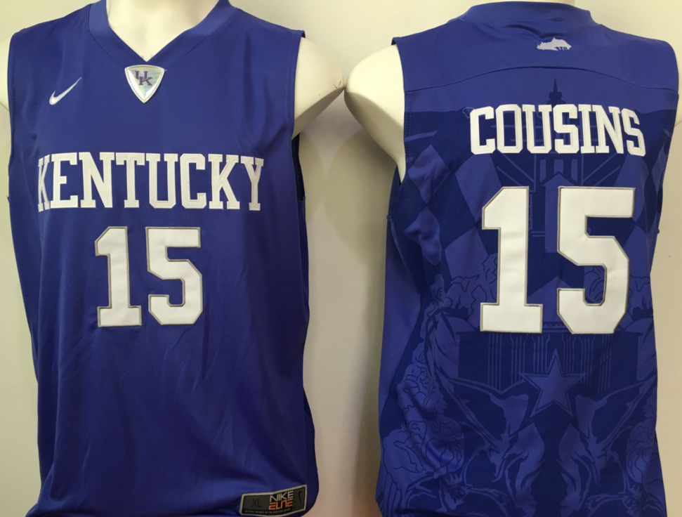 NCAA Men Kentucky Wildcats Purple #15 cousins->ncaa teams->NCAA Jersey